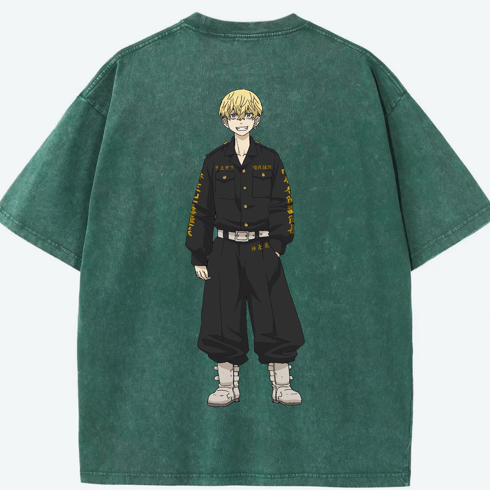 （画像用） 東京リベンジャーズ Tokyo Revengers 綿100% ヴィンテージ風 半袖Tシャツ（背面プリント）